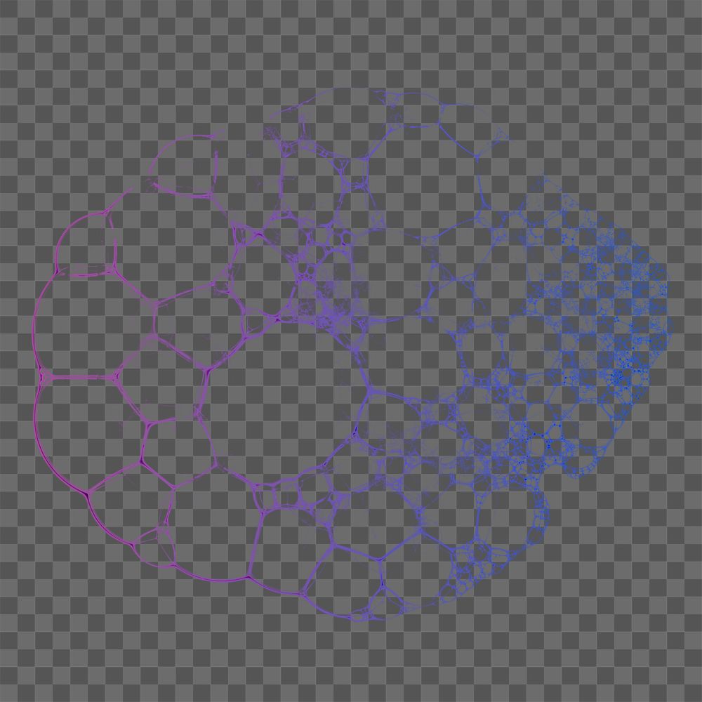Purple bubble art png element graphic