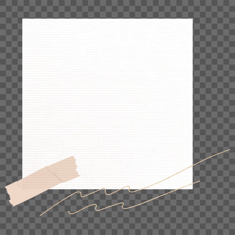 Sticker note png paper sheet element