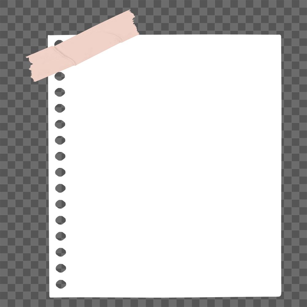 Digital note png note paper element