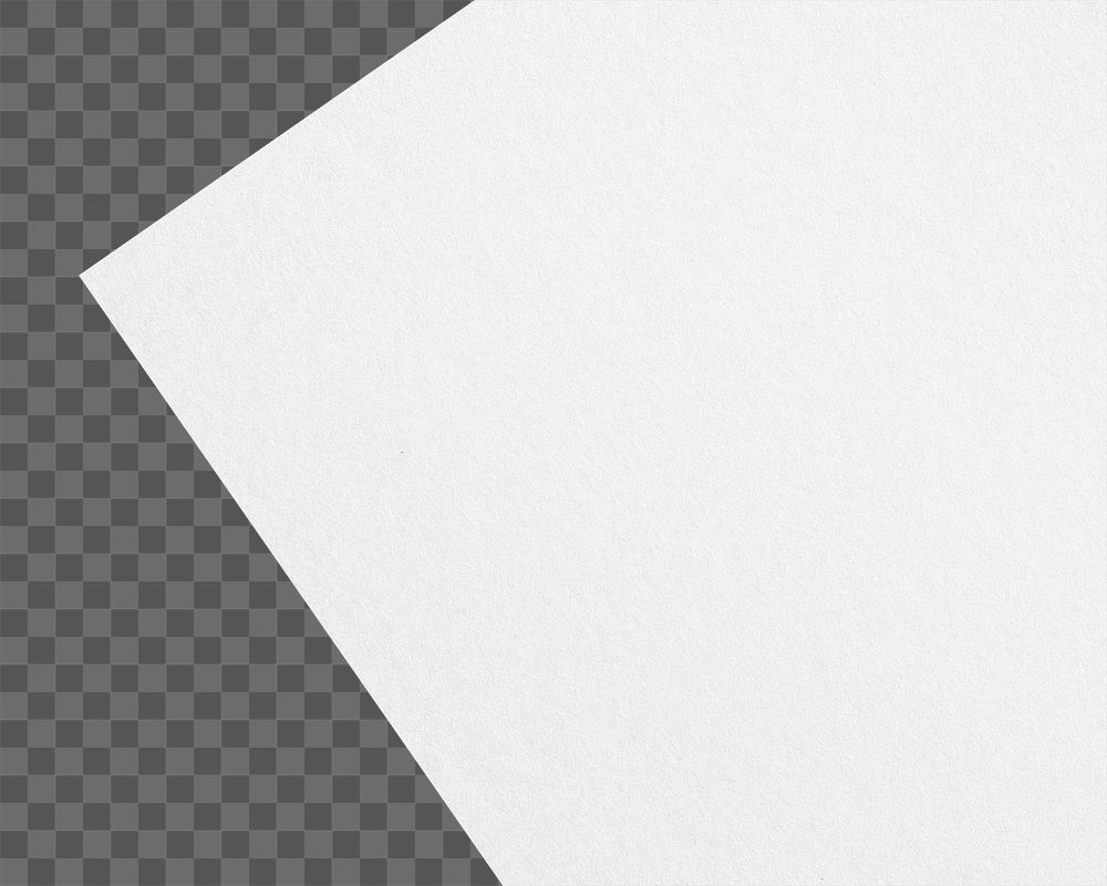 White paper png, blank design space