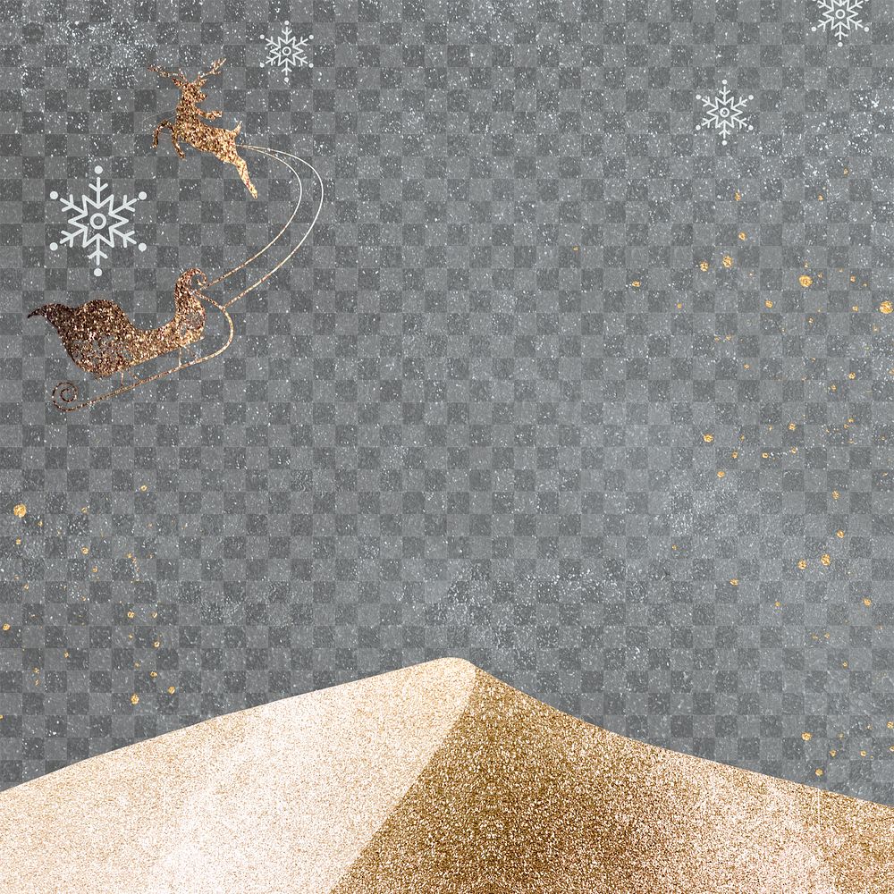 Christmas Eve png transparent background, watercolor glitter design