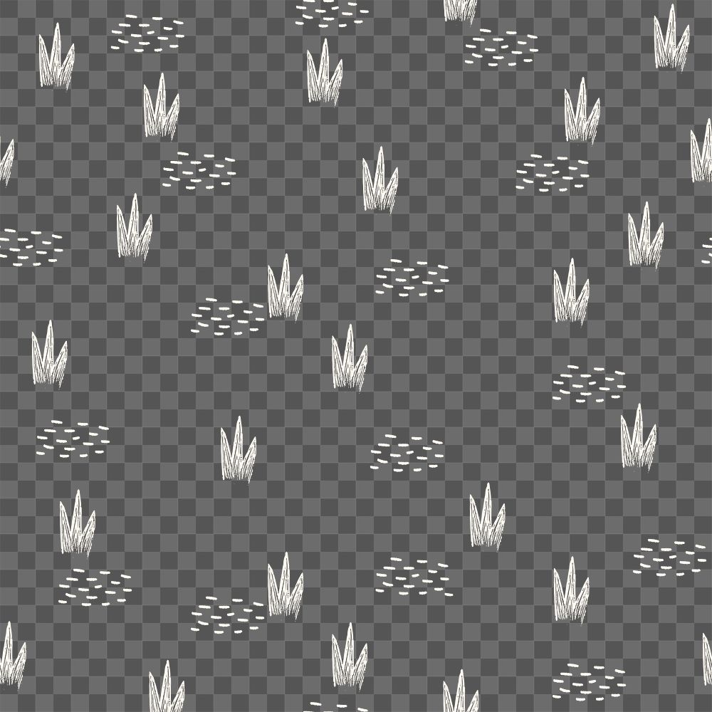Grass pattern png transparent background, botanical illustration