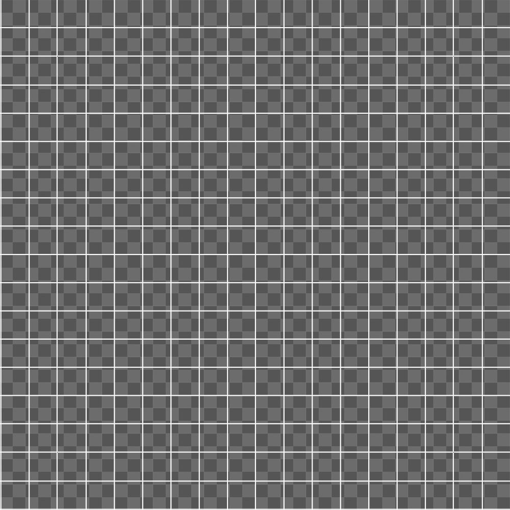 Grid pattern png, transparent background, seamless white simple design