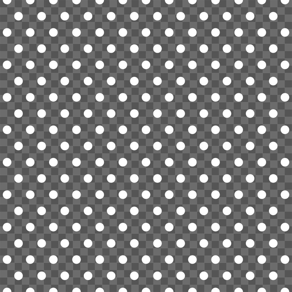 Seamless polka dot png pattern, transparent background, brown design