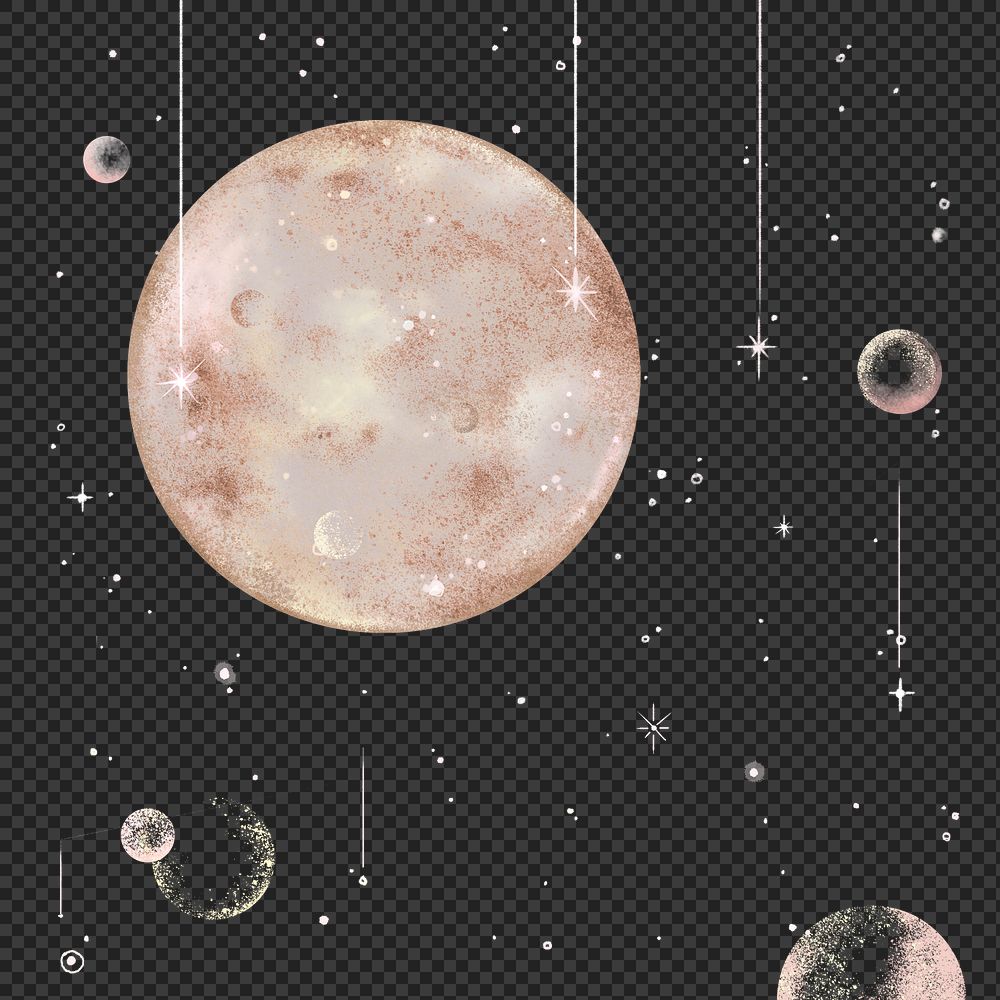 Pink Moon PNG — drypdesigns