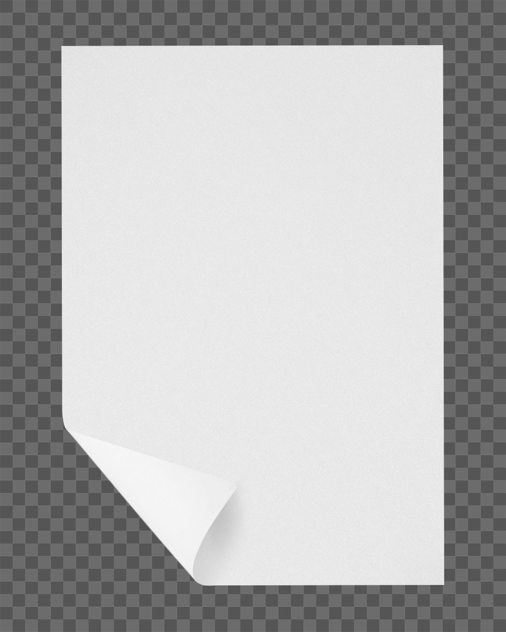White paper png, stationery with design space