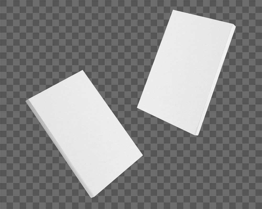 Blank books png sticker, isolated object, transparent background