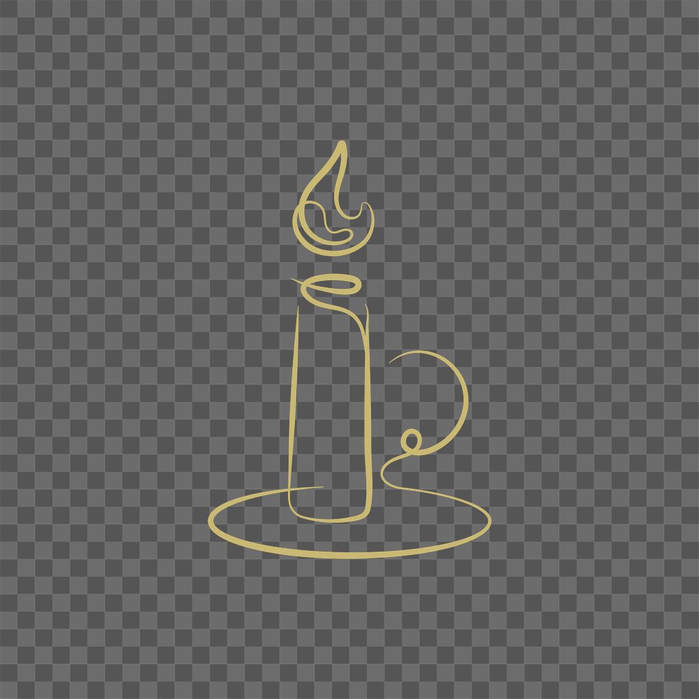 Png ramadan logo with doodle handheld candle holder