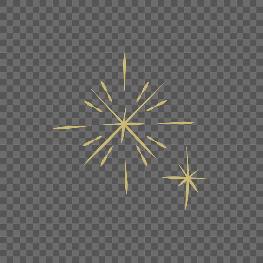Png gold sparkle icon light effect style