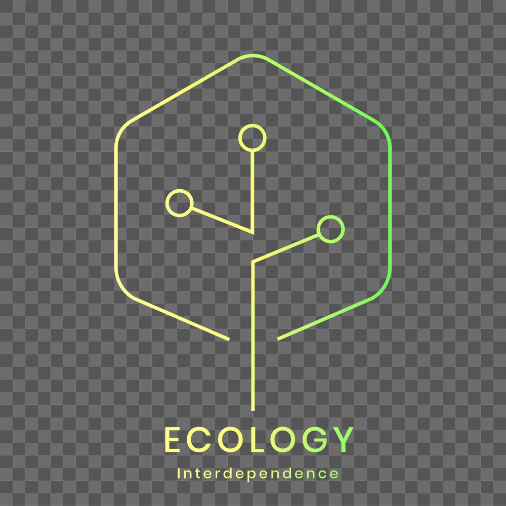 Environmental logo png with ecology text