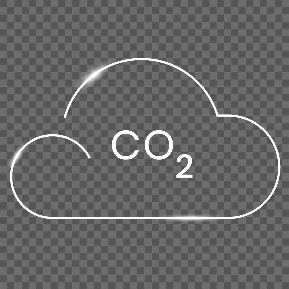 CO2 smog icon png environmental conservation symbol