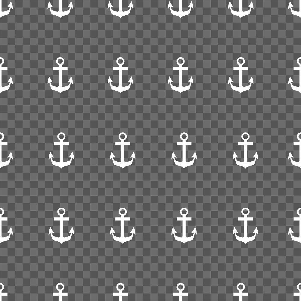 Anchor pattern PNG transparent background