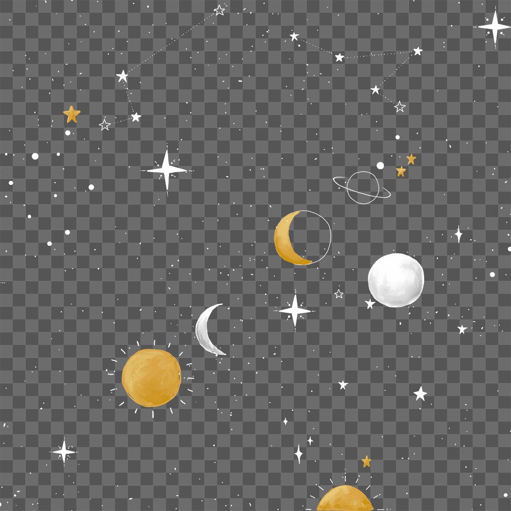 Galaxy pattern PNG transparent background