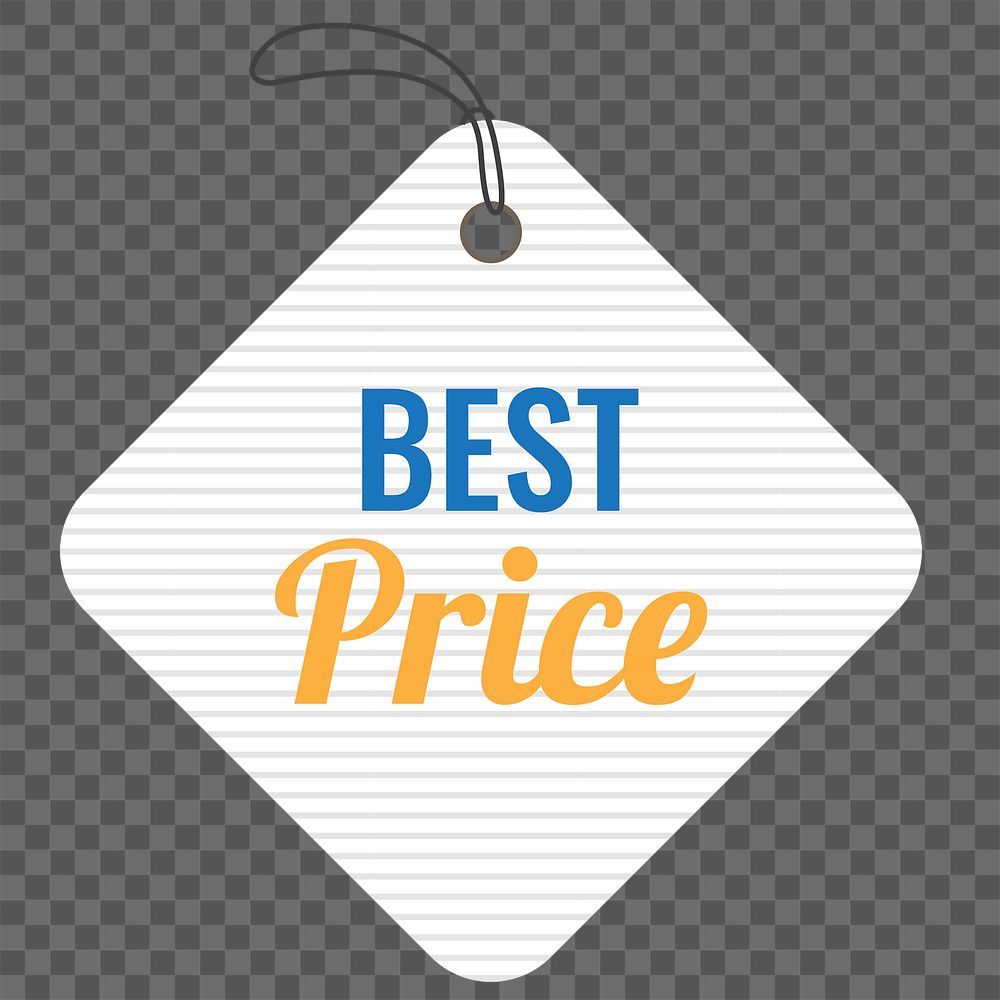 Best price png badge sticker, shopping clipart transparent