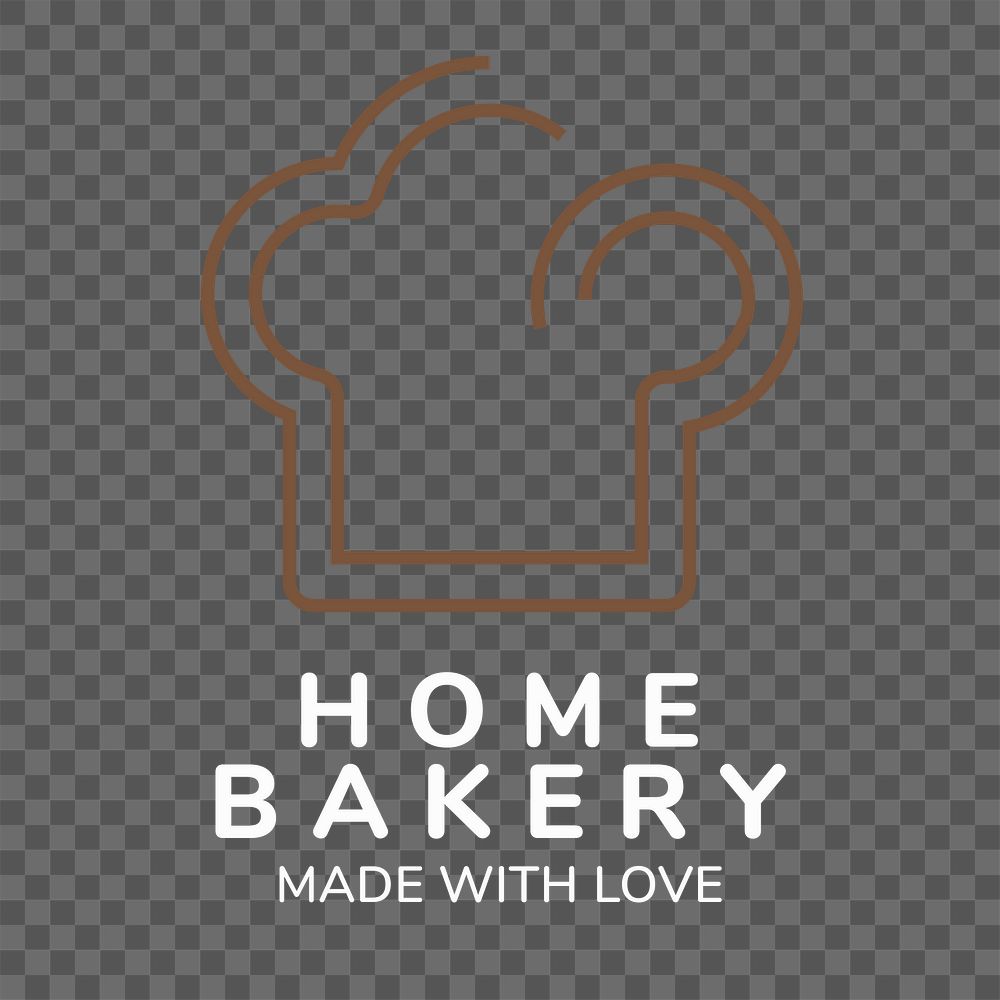 Bakery  logo png, food business branding design