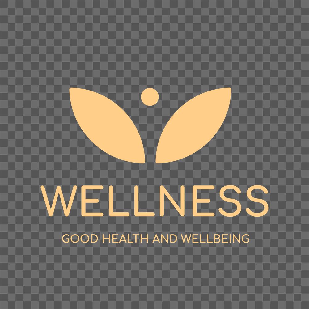 Spa logo png, health & wellness business branding design, wellness text