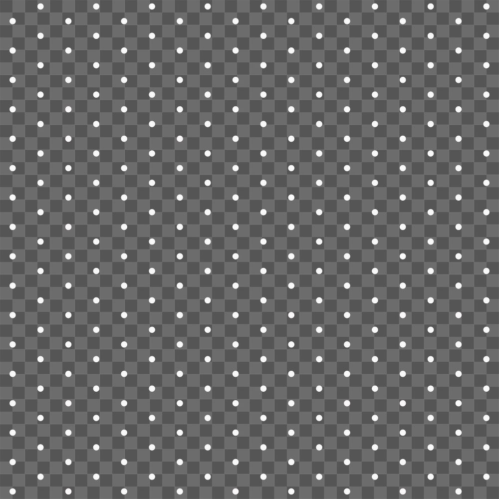 White background png transparent, polka dot pattern, simple design