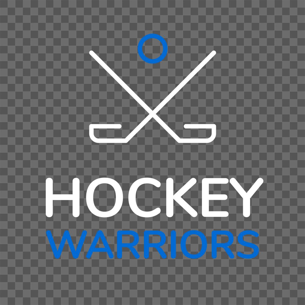 Hockey png sports logo, modern business branding graphic