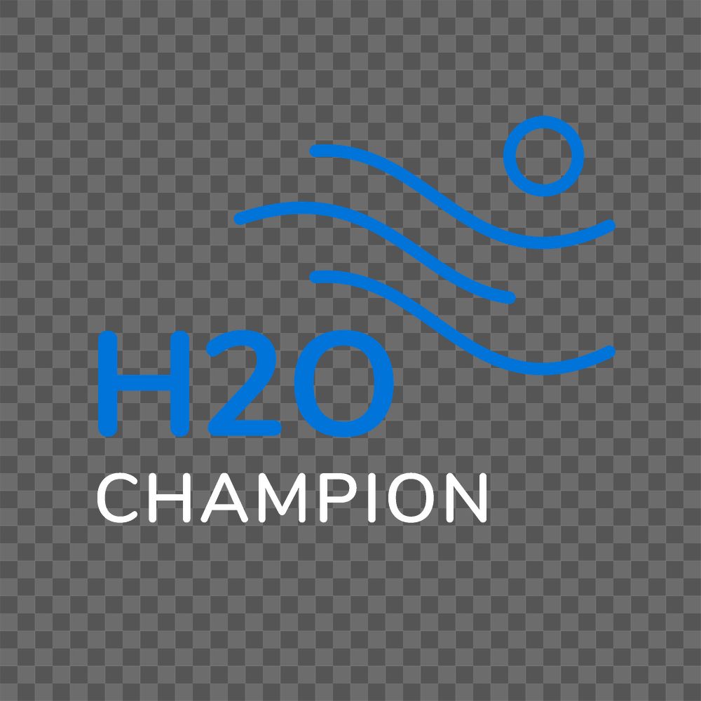 Sports logo png, swimming club professional business graphic in modern desig