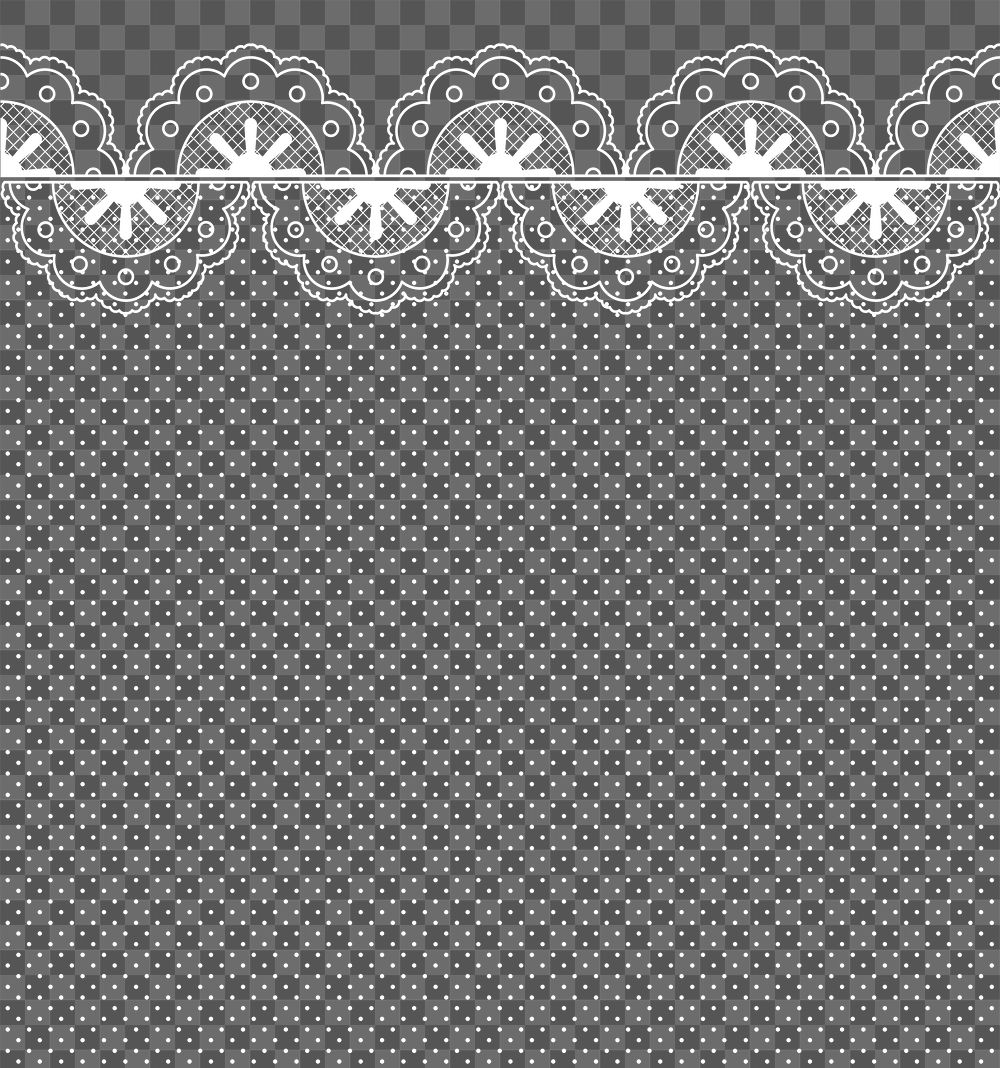 Floral lace png transparent background, white feminine crochet