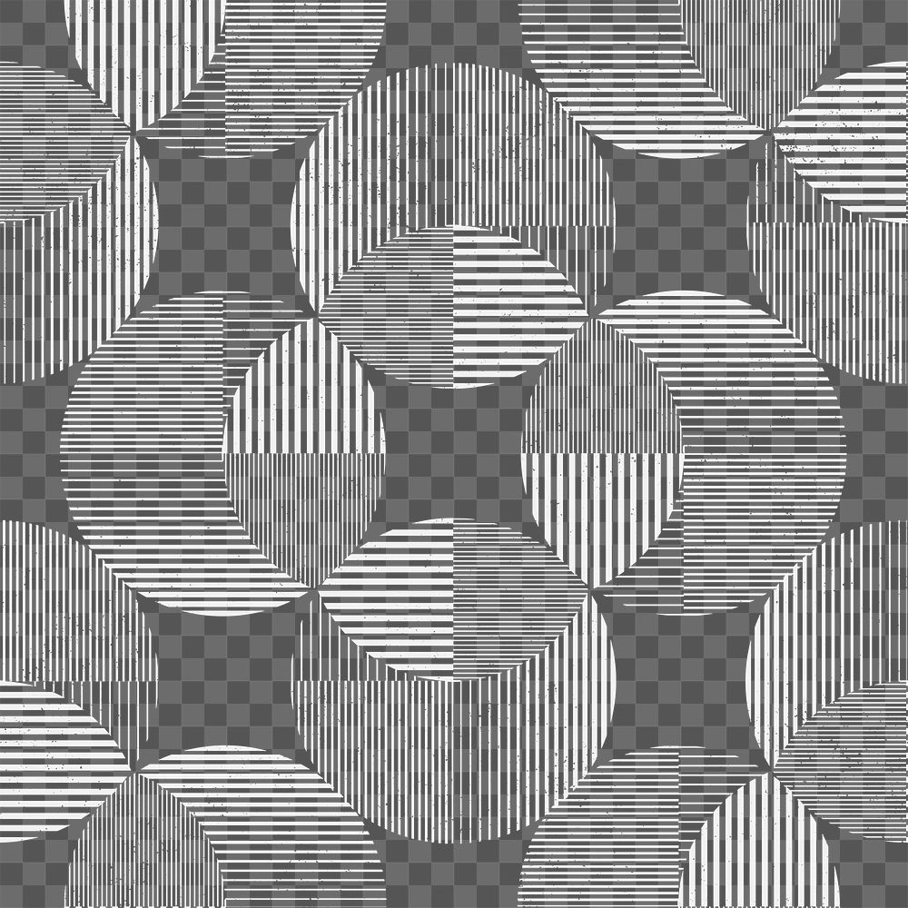 Geometric circle png pattern, abstract collage element