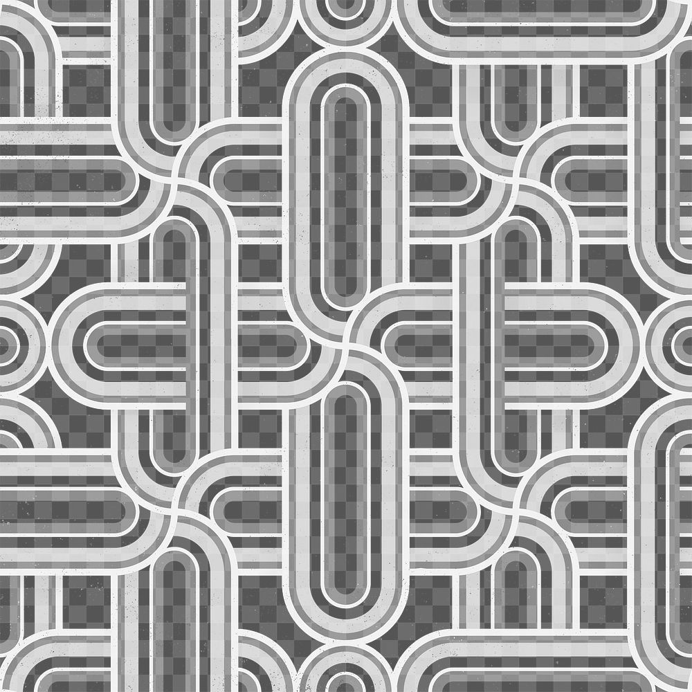 Tangled geometric png pattern, cultural texture graphic design, transparent background