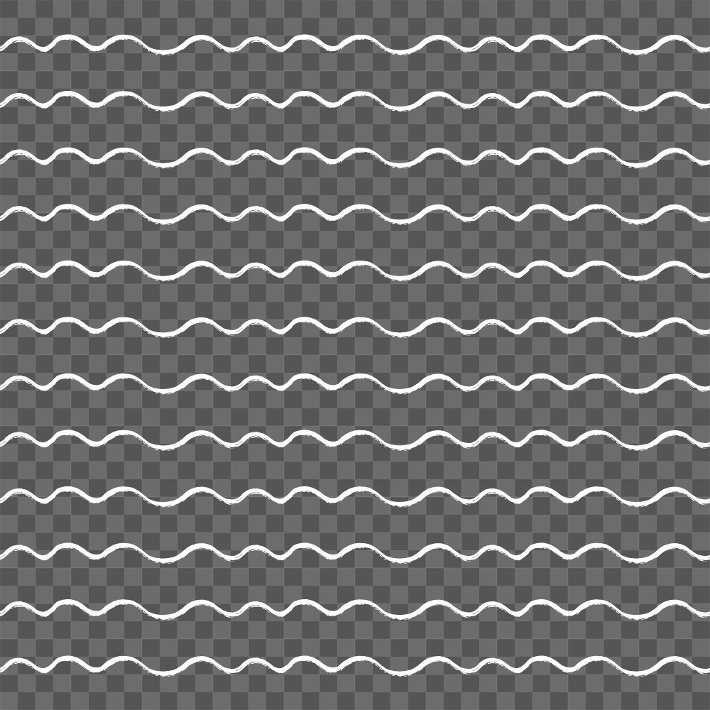 Waves doodle png transparent background design