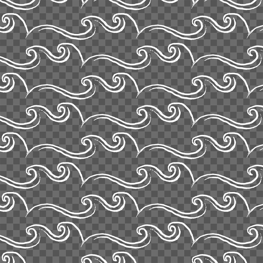 Aesthetic ocean waves png background transparent design