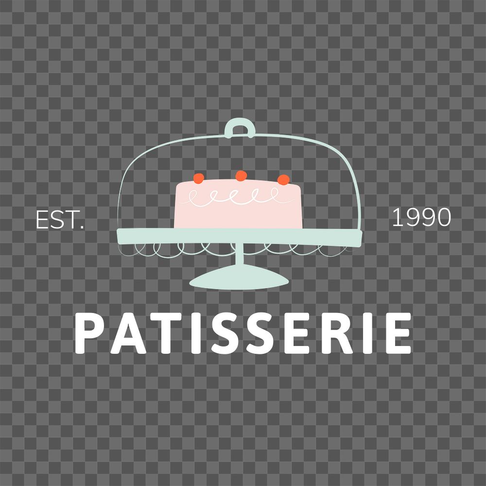 Patisserie, bakery logo png transparent background