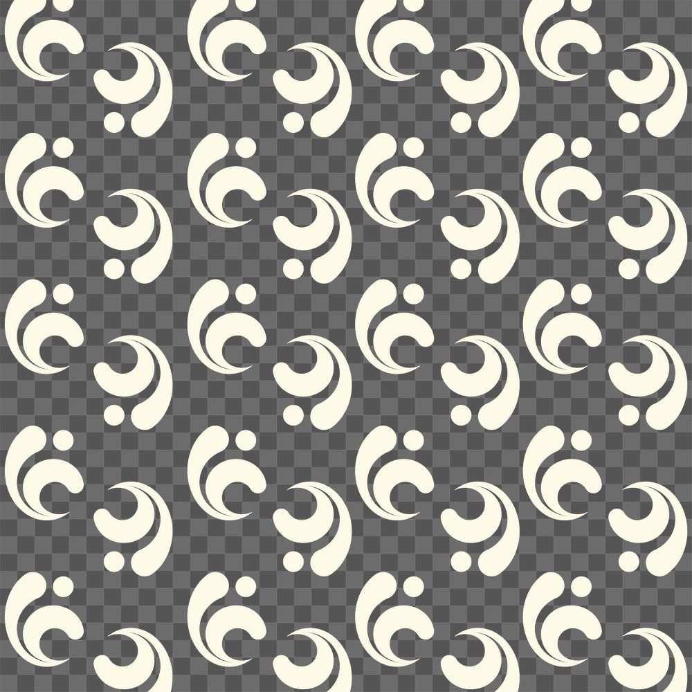 Beige abstract png pattern, transparent background, seamless element