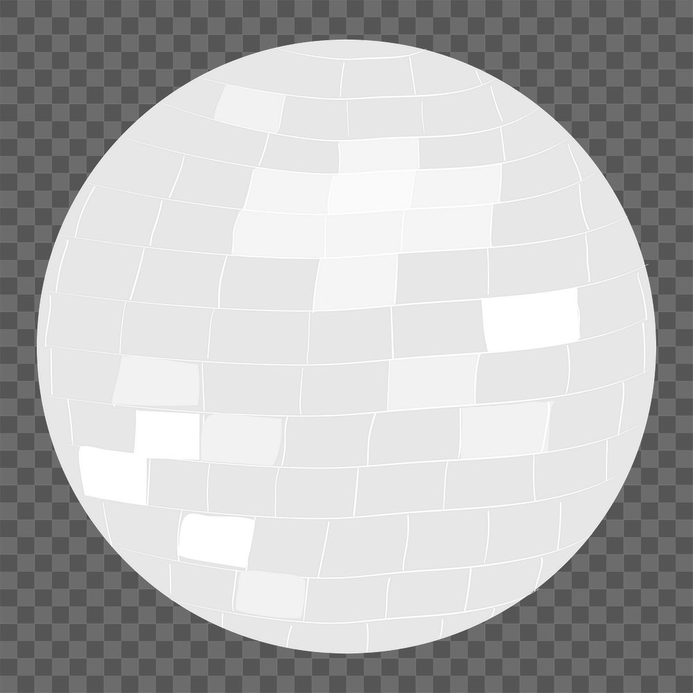 Disco ball png sticker, party element illustration design