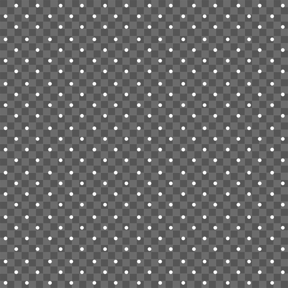Polka dot png pattern, transparent background, simple design