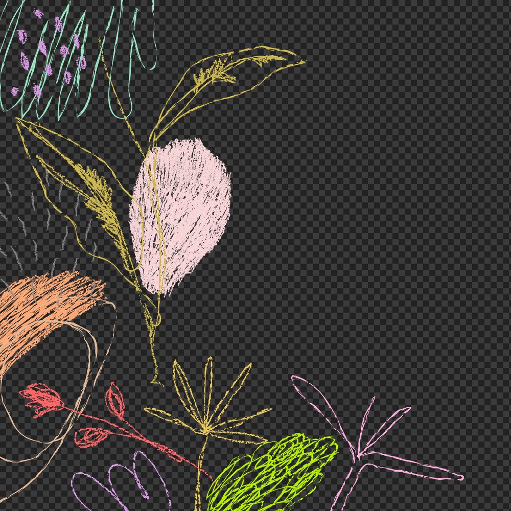 Crayon png transparent background, colorful abstract design