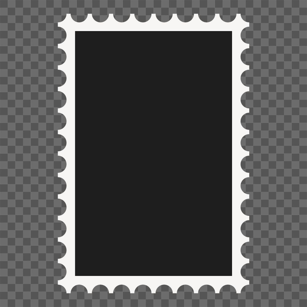 Stamp frame png sticker, blank space design on transparent background