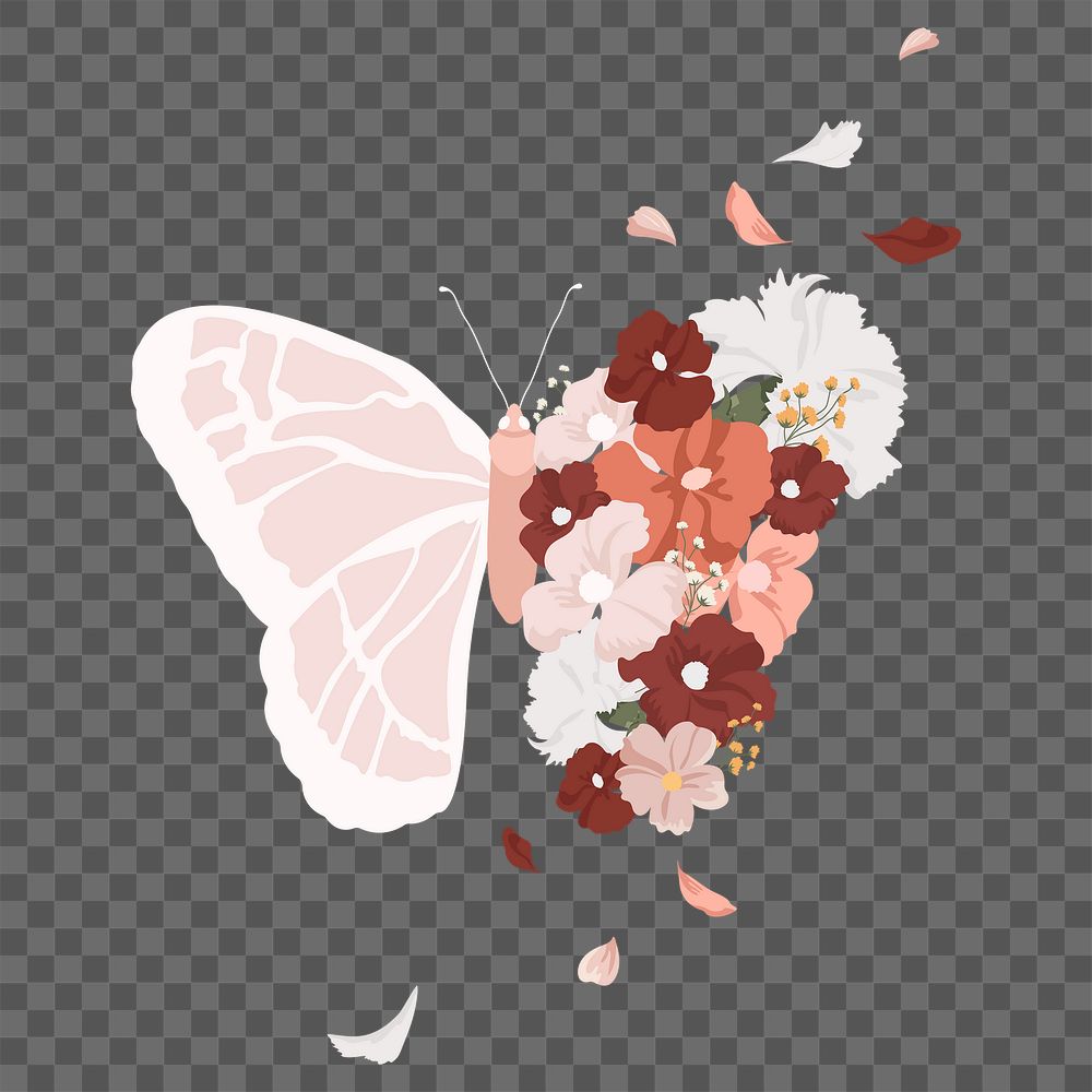 Butterfly png sticker, transparent background 