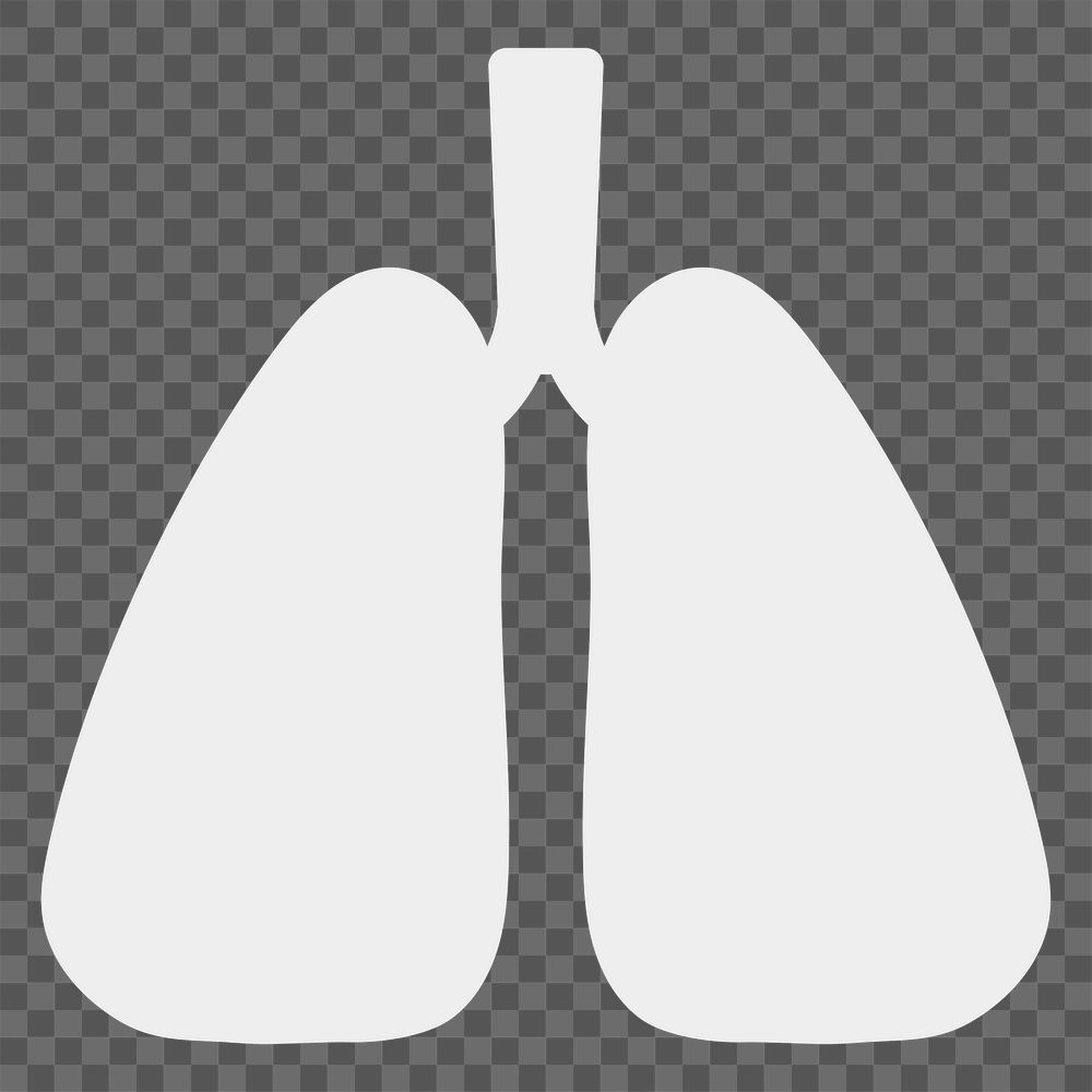 Human organ lung medical icon transparent png