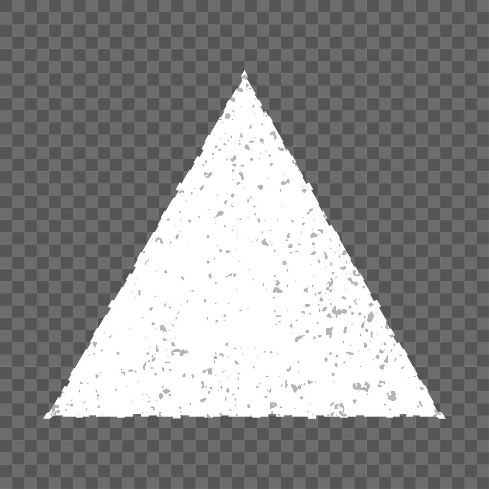 White triangle shape design element 