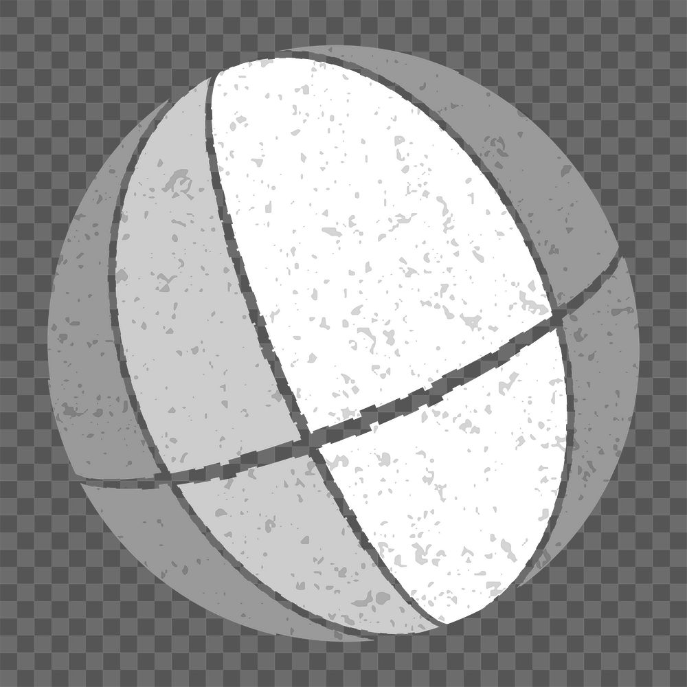 3D gray sphere design element 