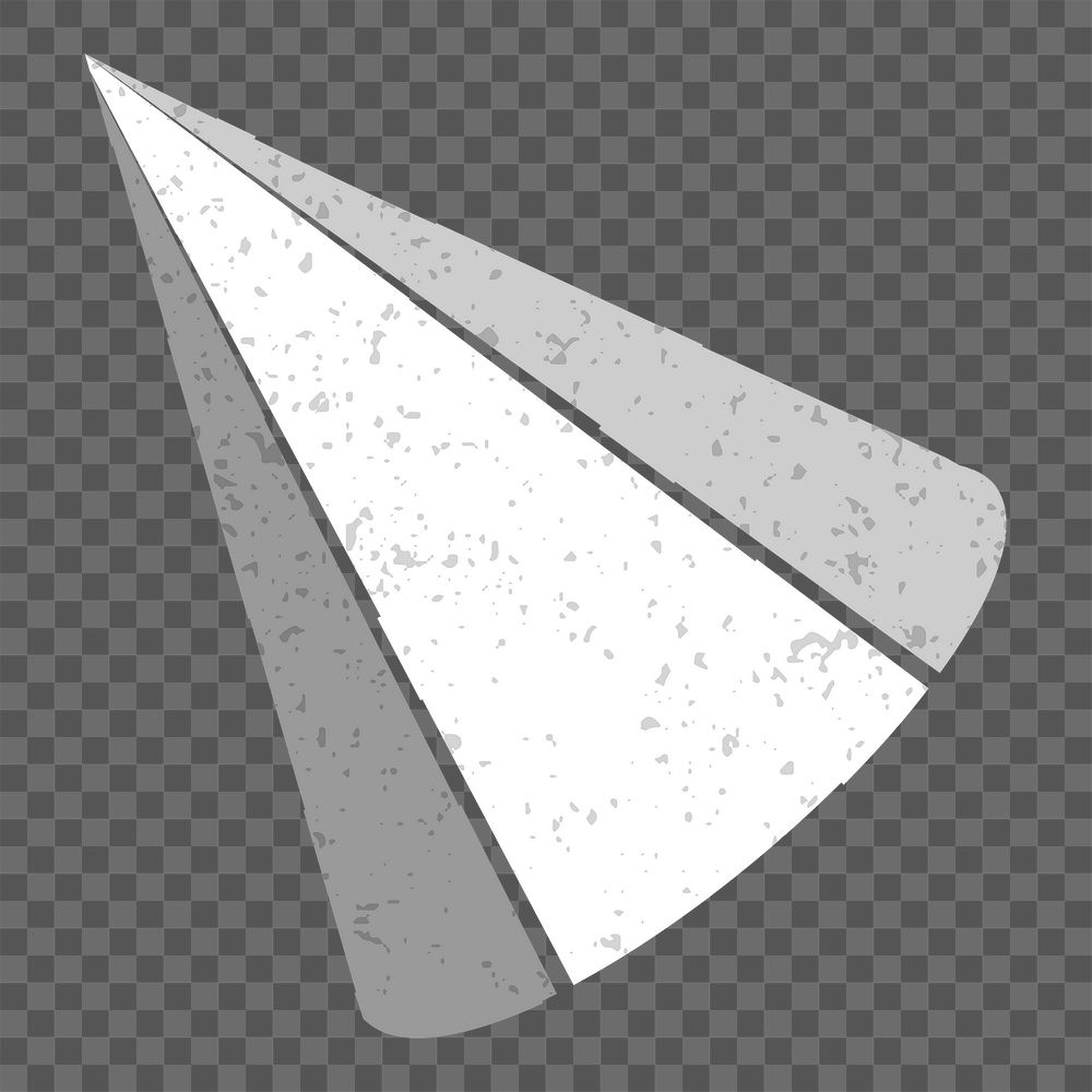 Gray 3D hexagonal cone design element 