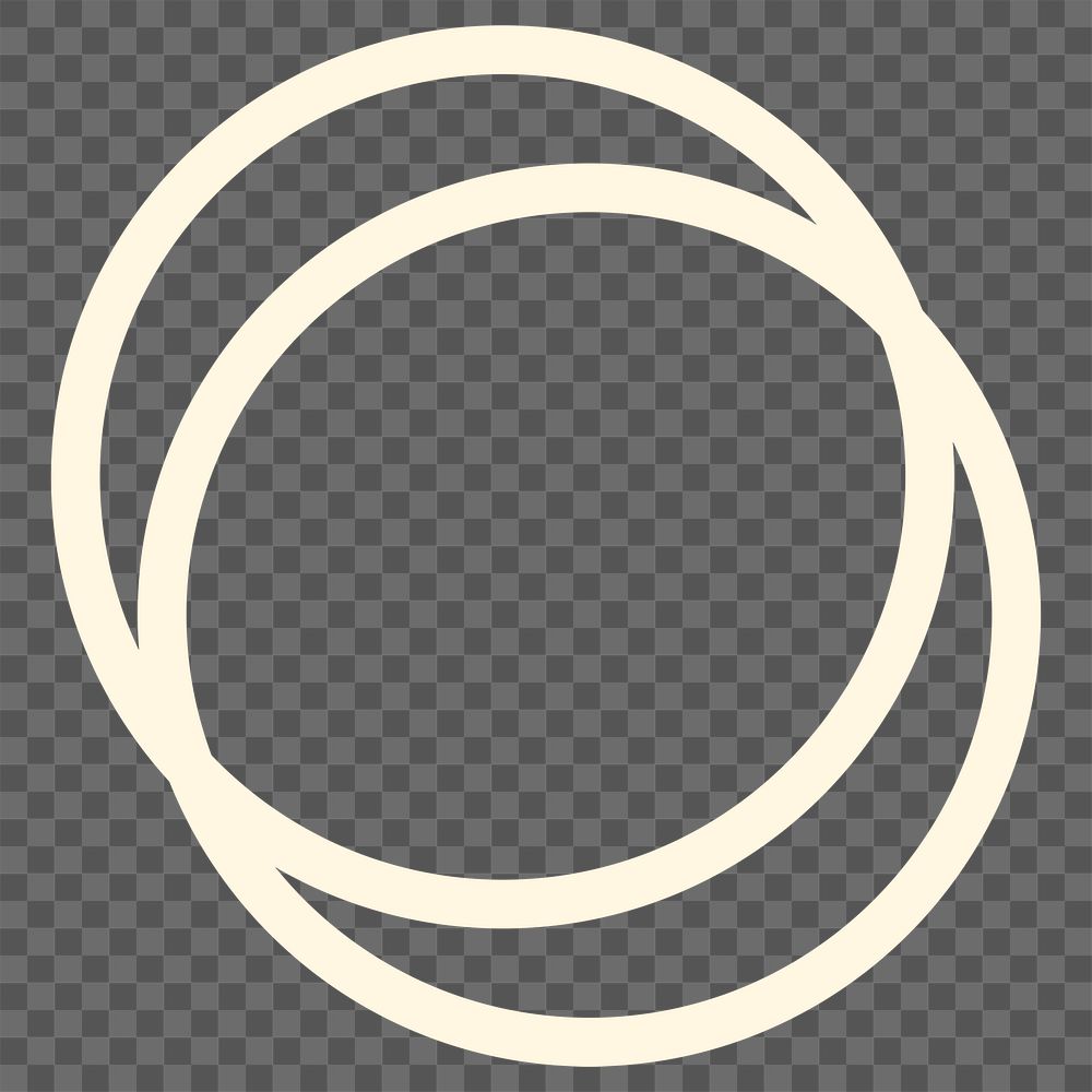 Png circle geometric beige shape in flat design