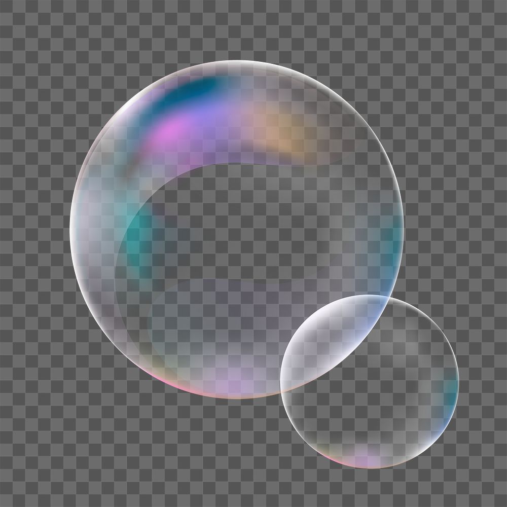 Png clear bubble design element