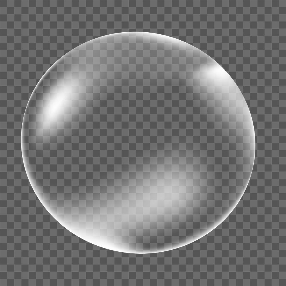 Png clear bubble design element