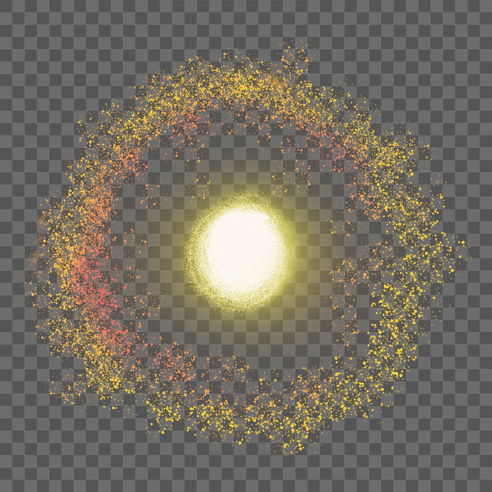 Png realistic galaxy design element