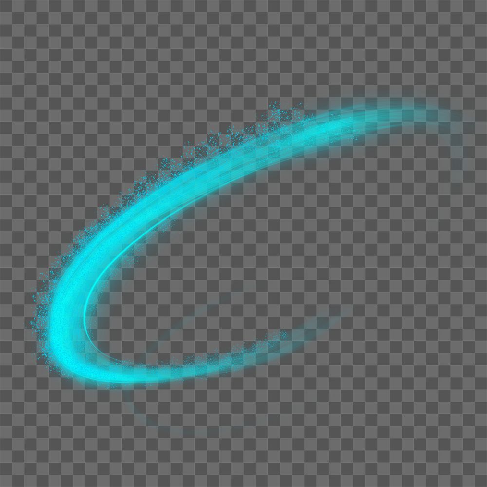 Png light streak design element 