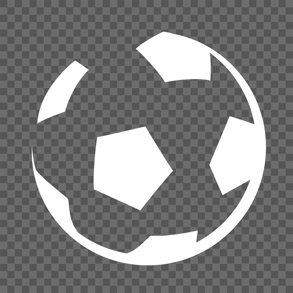 Football PNG logo design, sports flat graphic