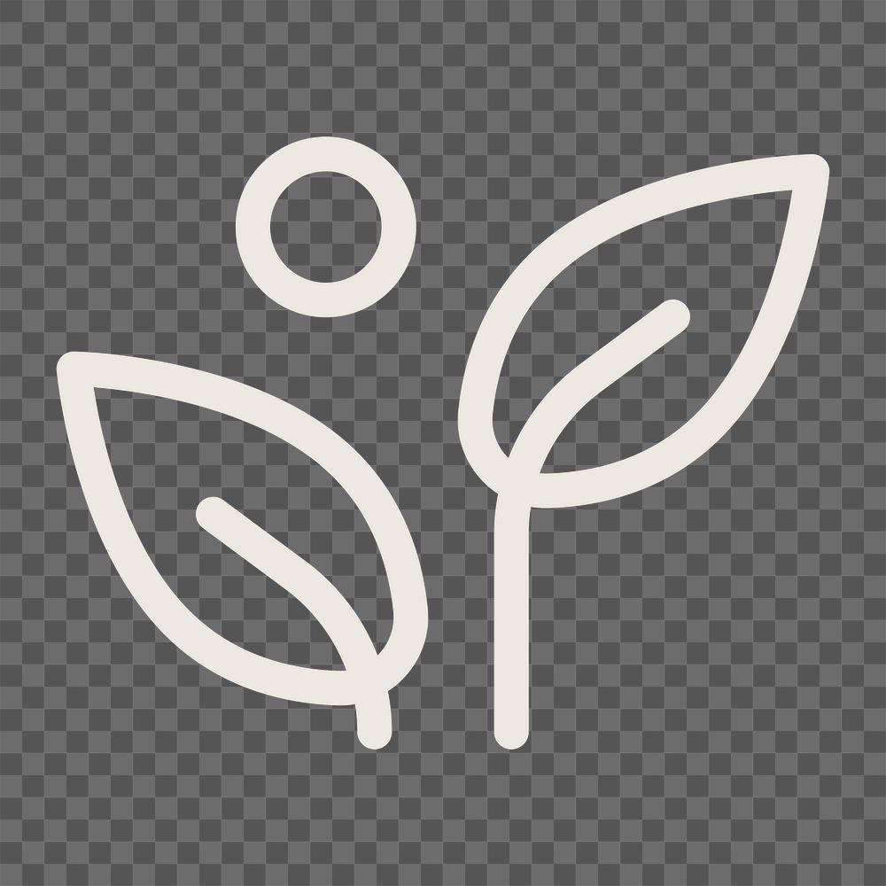 Leaf logo PNG design, eco-friendly business