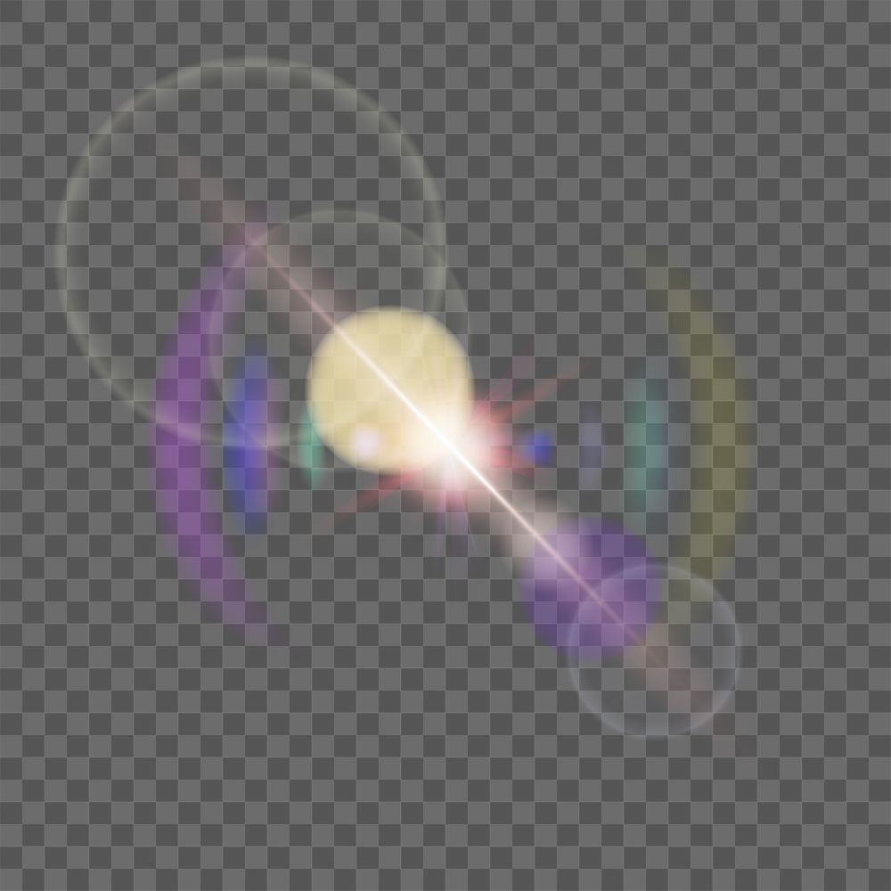 Png rainbow spectrum ghost effect transparent lens flare