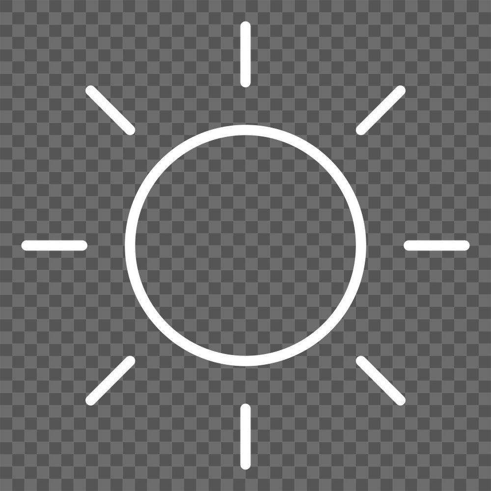 PNG sunny weather forecast icon user interface