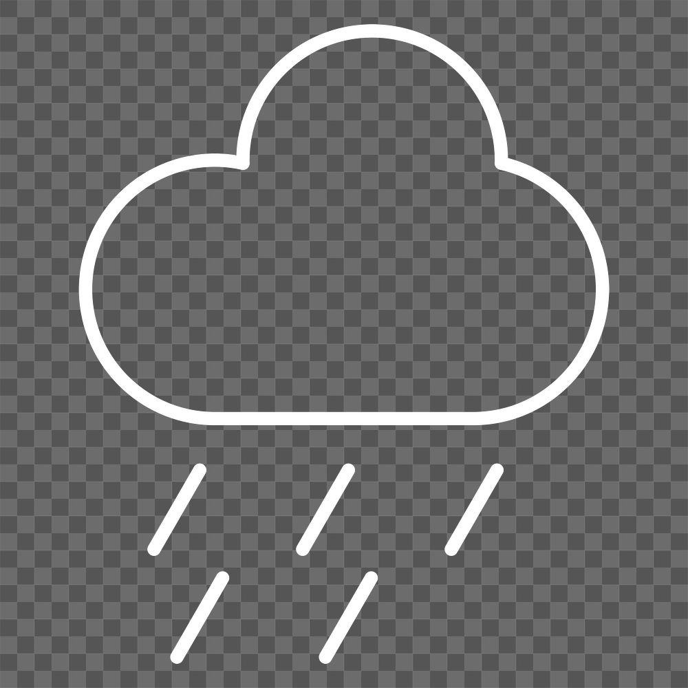 PNG raining icon weather forecast UI