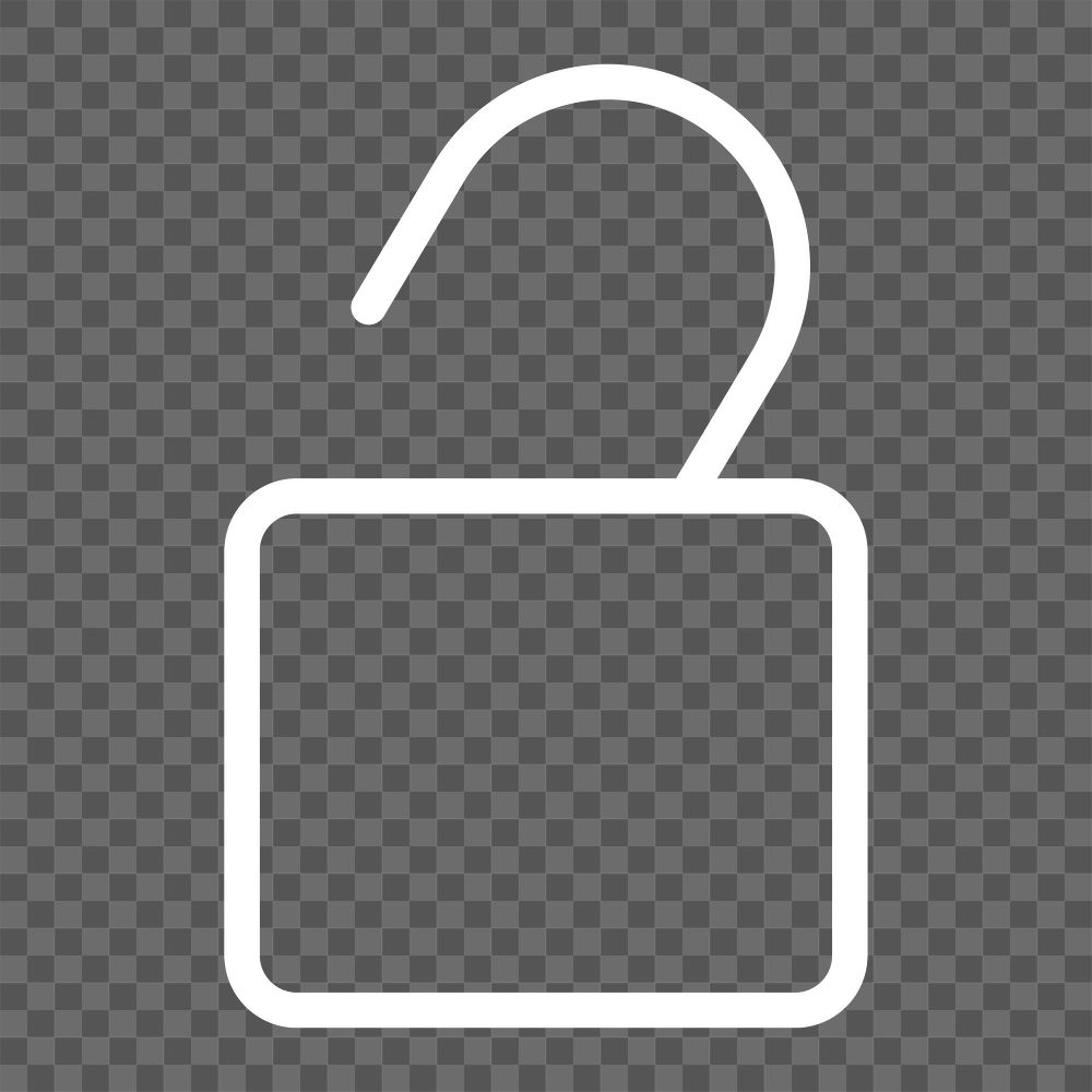 Png padlock user interface icon